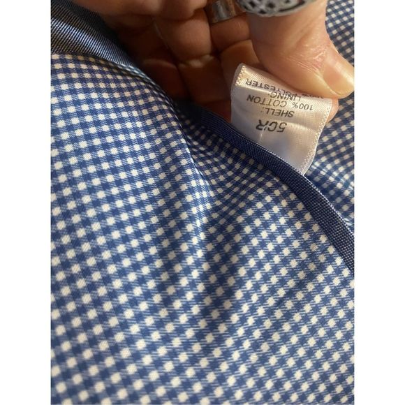 Saddlebred NWT Big & Tall Blue Chambray Sports Coat Cotton, Size 50, MSRP $125 - Picture 12 of 13